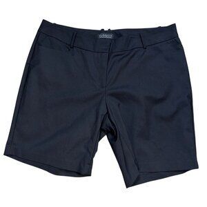 Eloquii Womens Black Cotton Blend Tailored Shorts Size 18 NWT
